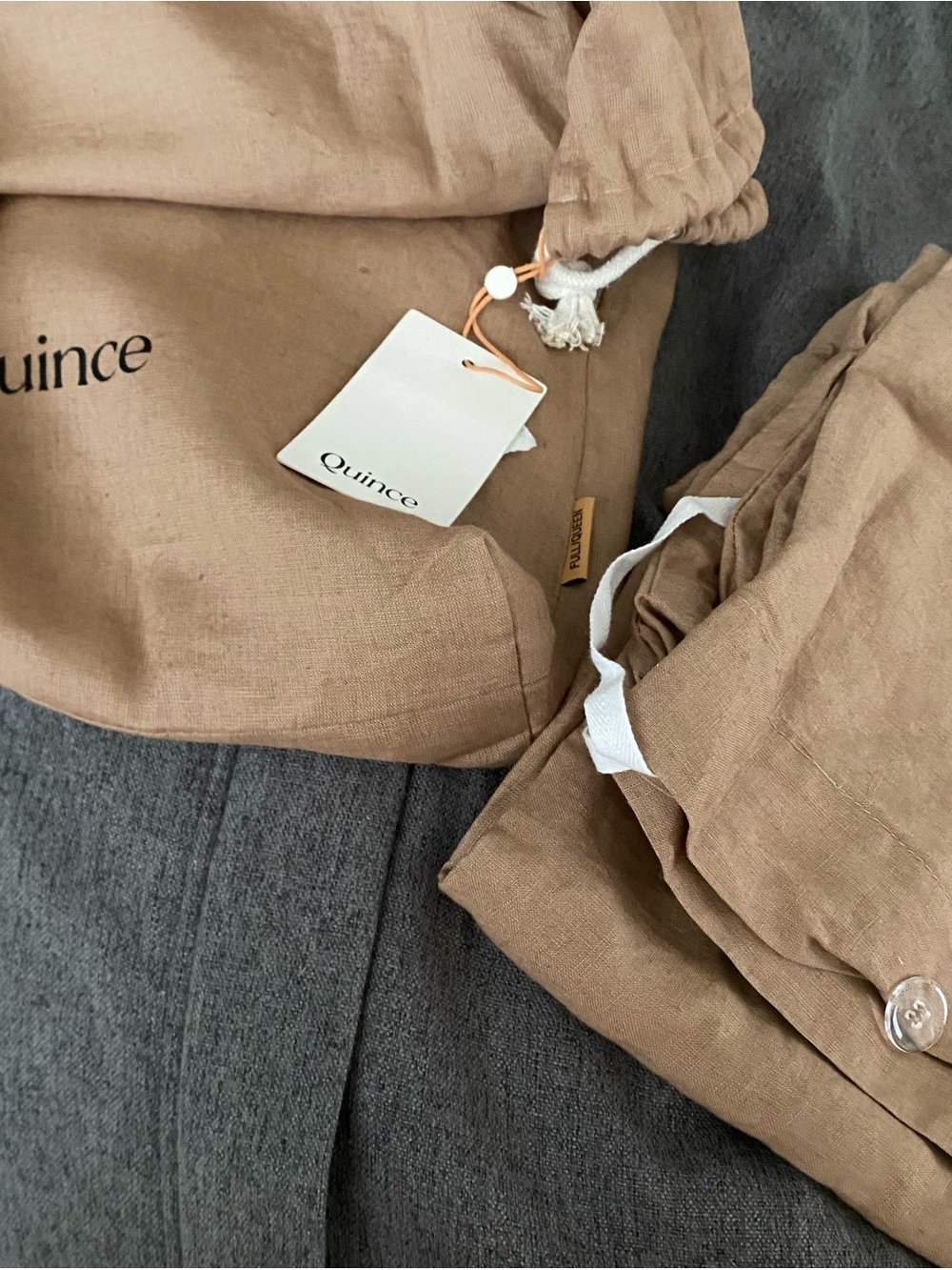 Quince Linen Duvet Set NWT F/Q